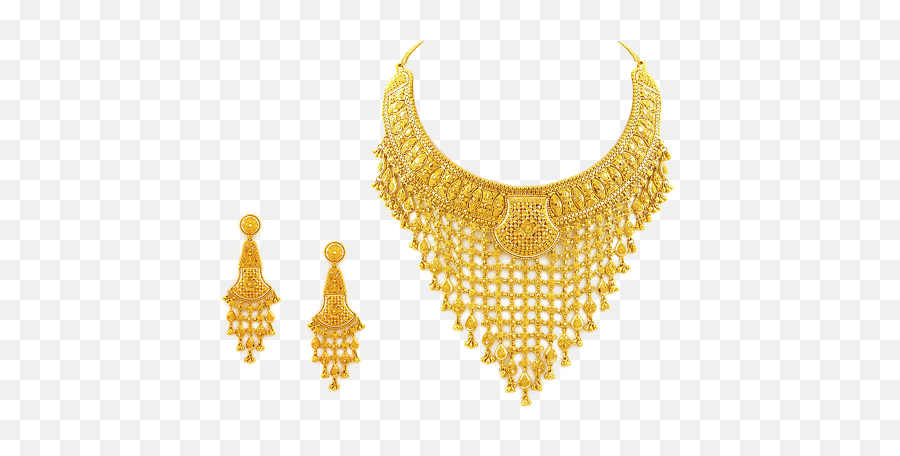 Png Jewellers India Transparent Png - Gold Jewellery Set Png Emoji,Whips And Chains Emoji