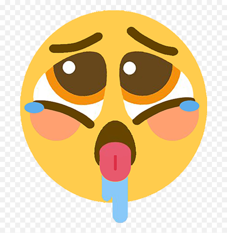 Ahegao Emoji Kinda Ahegaochallenge - Clip Art,Emoji Expression Challenge