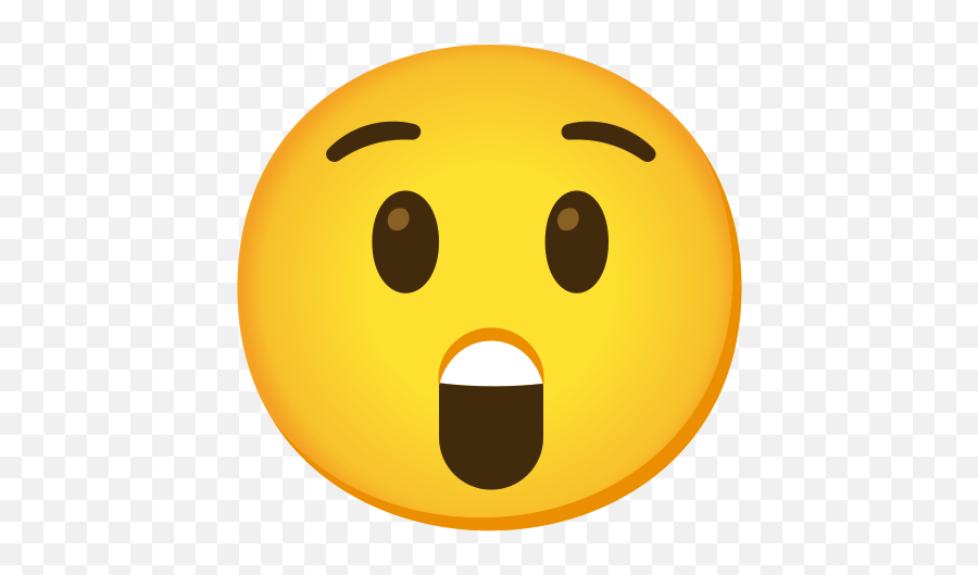 Astonished Face Emoji - Shocked Face Emoji,Teclado Google Emoji