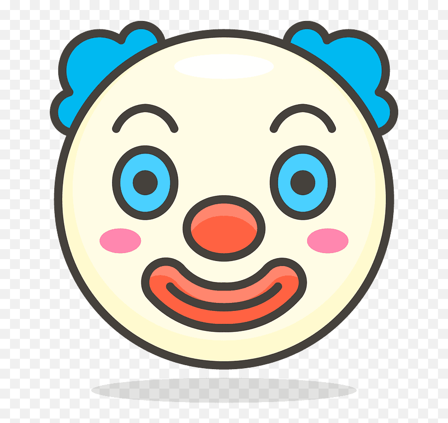 Clown Face Emoji Clipart Free Download Transparent Png - Transparent Clown Face Png,Blue Circle And Alien Emoji