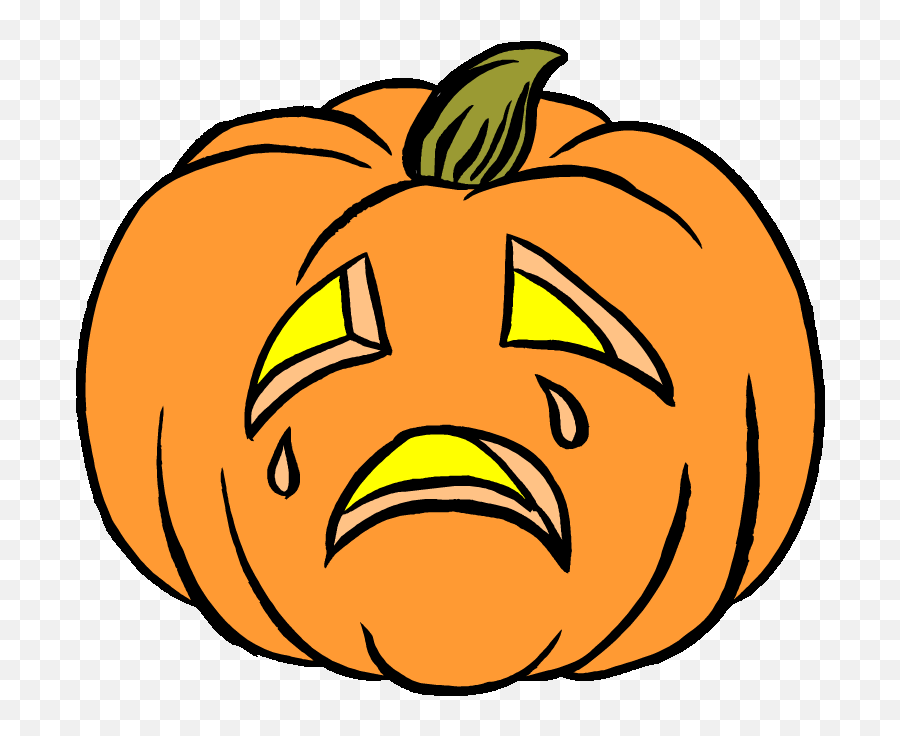 Crying Face Pumpkin Png U0026 Free Crying Face Pumpkinpng - Sad Jack O Lantern Clipart Emoji,Pumpkin Emoji Android