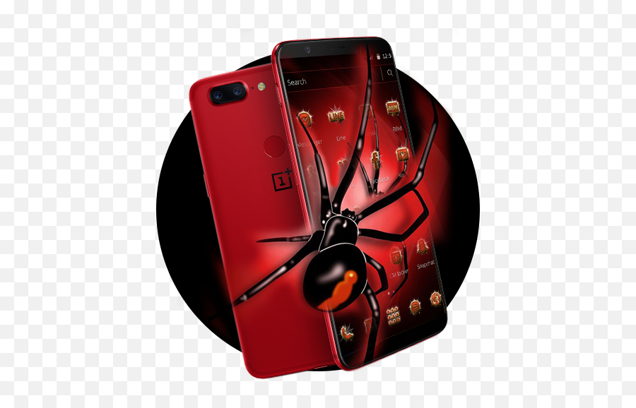 Red Poisonous Spider Theme - Google Play Black Widow Spider Themes Emoji,Black Widow Emoji