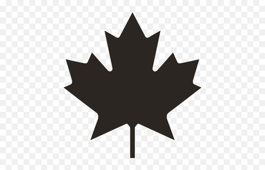 Canada Leaf Free Svg File - Black Maple Leaf Png Emoji,Canadian Flag Emoji
