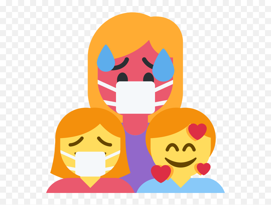 Emoji Face Mashup Bot On Twitter U200du200d Family Woman - Happy,:3 Emoji Face