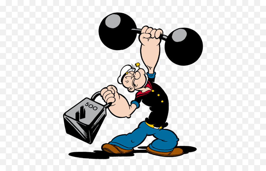 Ok - Popeye Weights Emoji,Strong Emoji Png