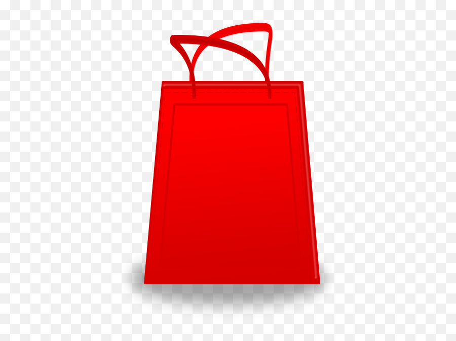 Red Shopping Bag Vector - Clip Art Emoji,Emoji Tote Bag