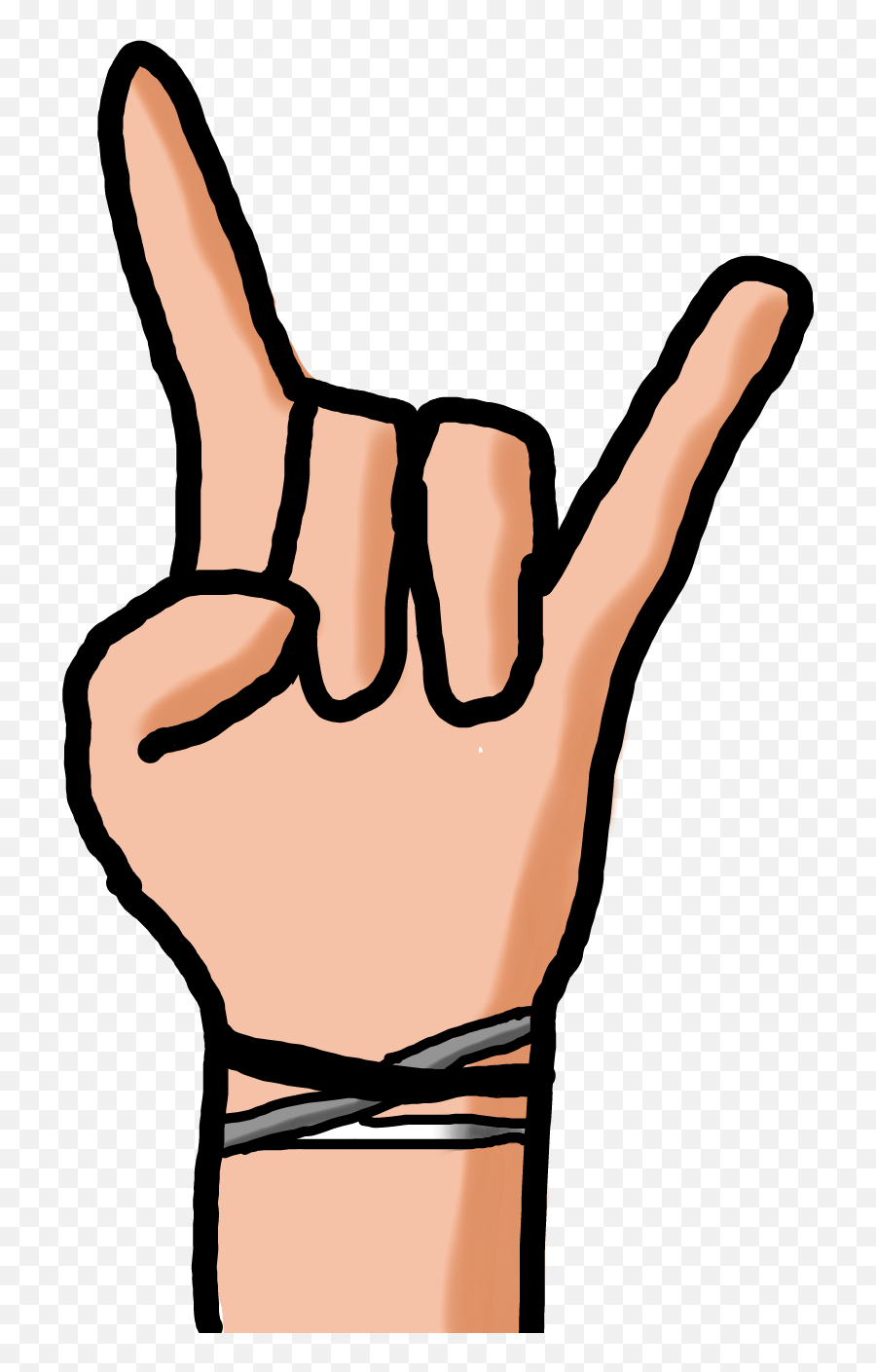 Rockhandstar - Illustration Emoji,Rock On Hand Emoji