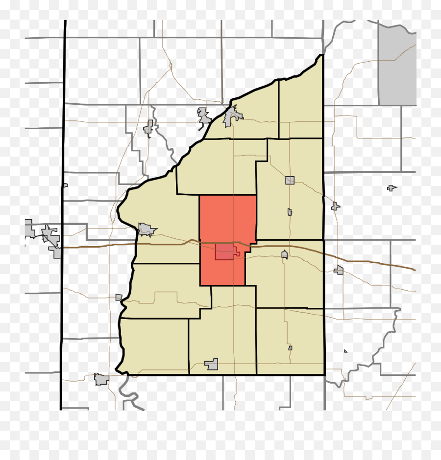 Map Highlighting Van Buren Township - Van Buren Township City Limits Map Emoji,Ohio Emoji