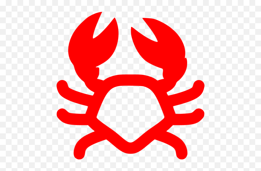Red Crab Icon - Crab Vector Png Free Emoji,Crab Emoticon