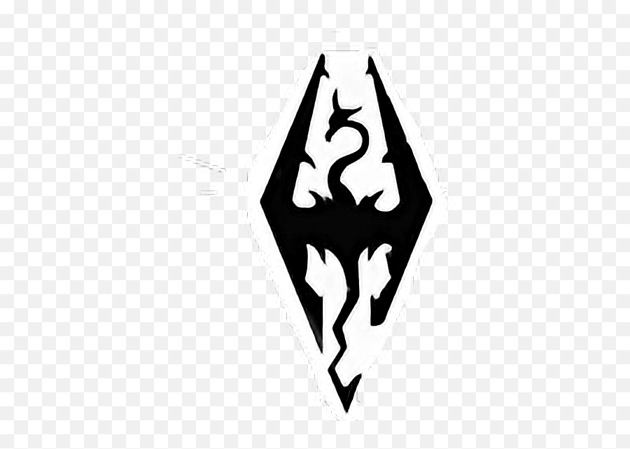 Skyrim - Elder Scrolls Skyrim Symbol Emoji,Skyrim Emoji