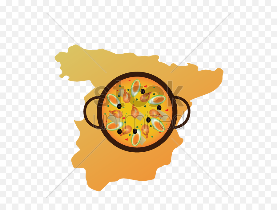 Paella Clipart Main Dish - Spain Paella Map Emoji,Paella Emoji