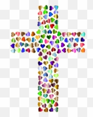 Christ Christian Cross - Colorful Clipart Emoji