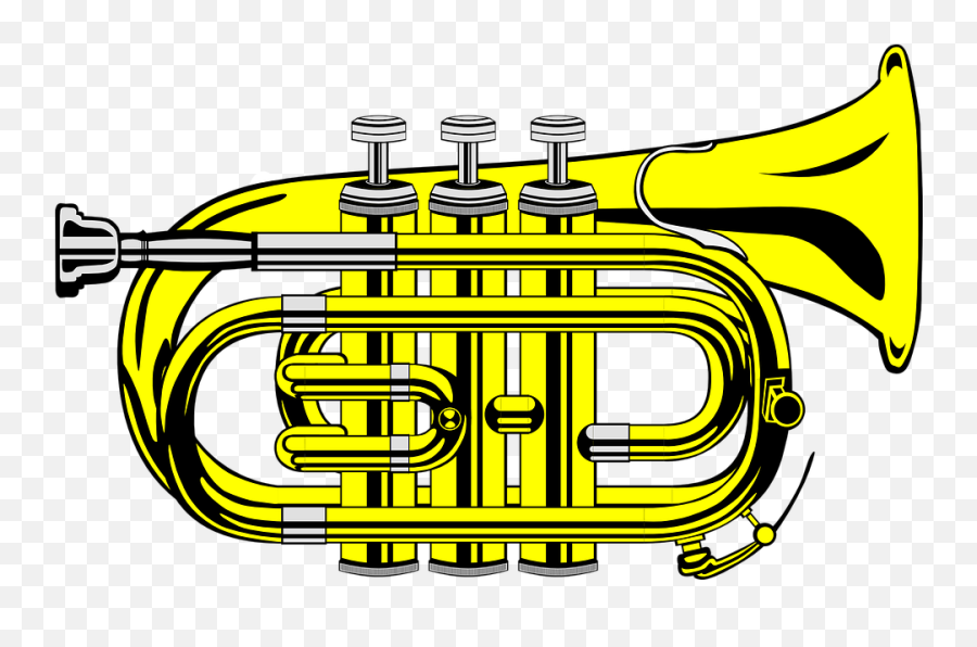 Free Trumpet Music Illustrations - Pocket Trumpet In Clip Art Emoji,Microphone Emoji
