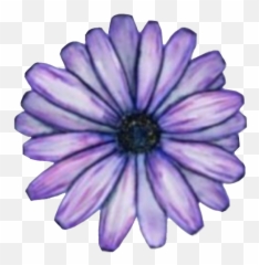 Flower - Purple Aesthetic Stickers Flower Emoji,Purple Flower Emoji