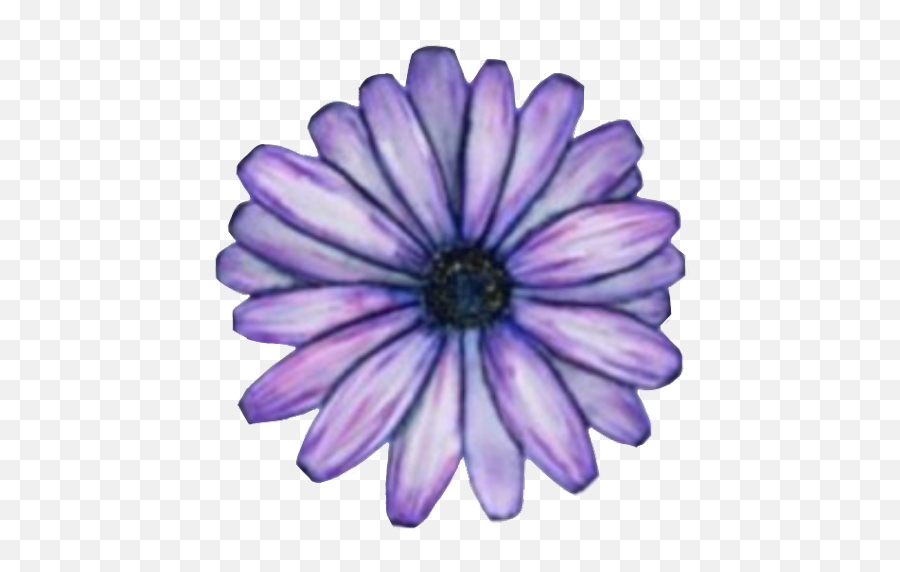 Flower - Purple Aesthetic Stickers Flower Emoji,Purple Flower Emoji