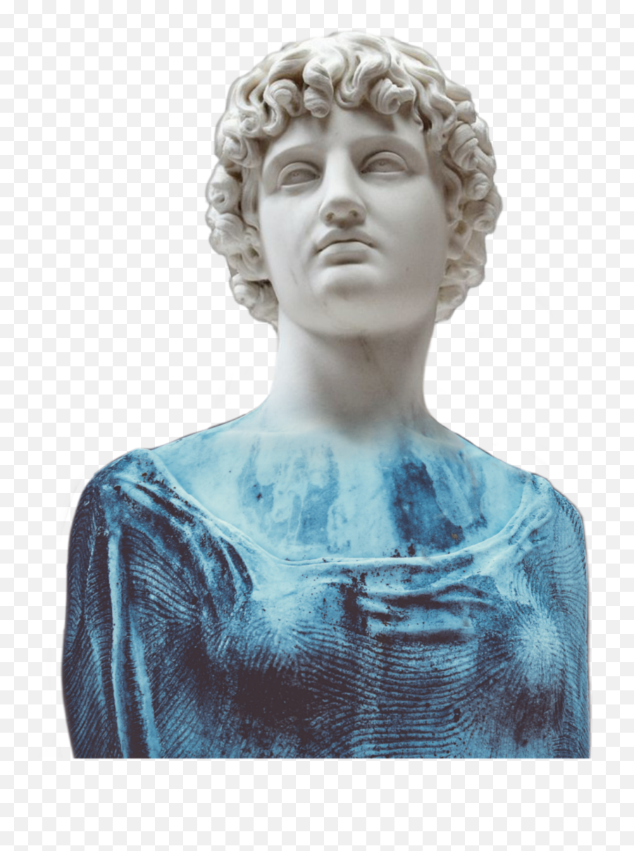 Bust Roman Greek Stone Statue Artifact - Overlay Aesthetic Png Statue Emoji,Statue Emoji