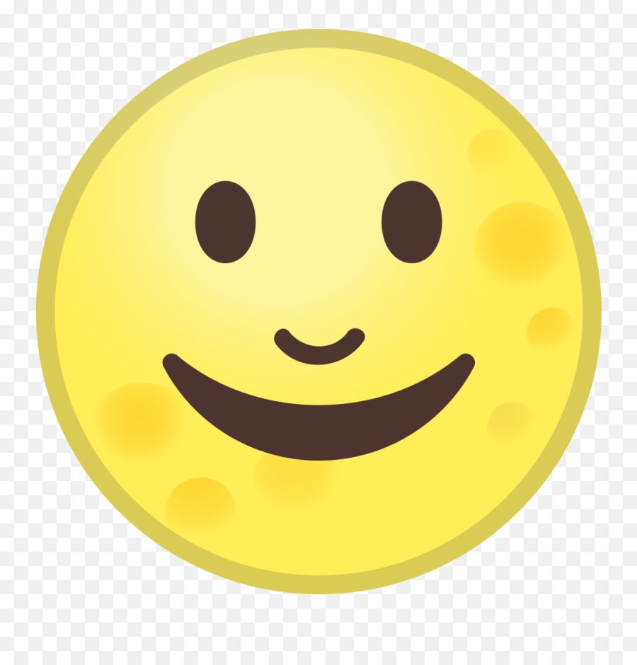 Full Moon Face Icon - Android Full Moon Emoji,Emoji Full Movie