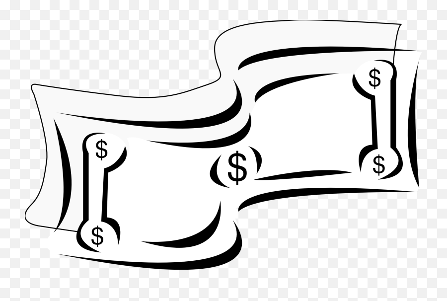 Clip Art Black And White Clipart Jpg - Dollar Bill Clip Art Emoji,Dollar Bill Emoji