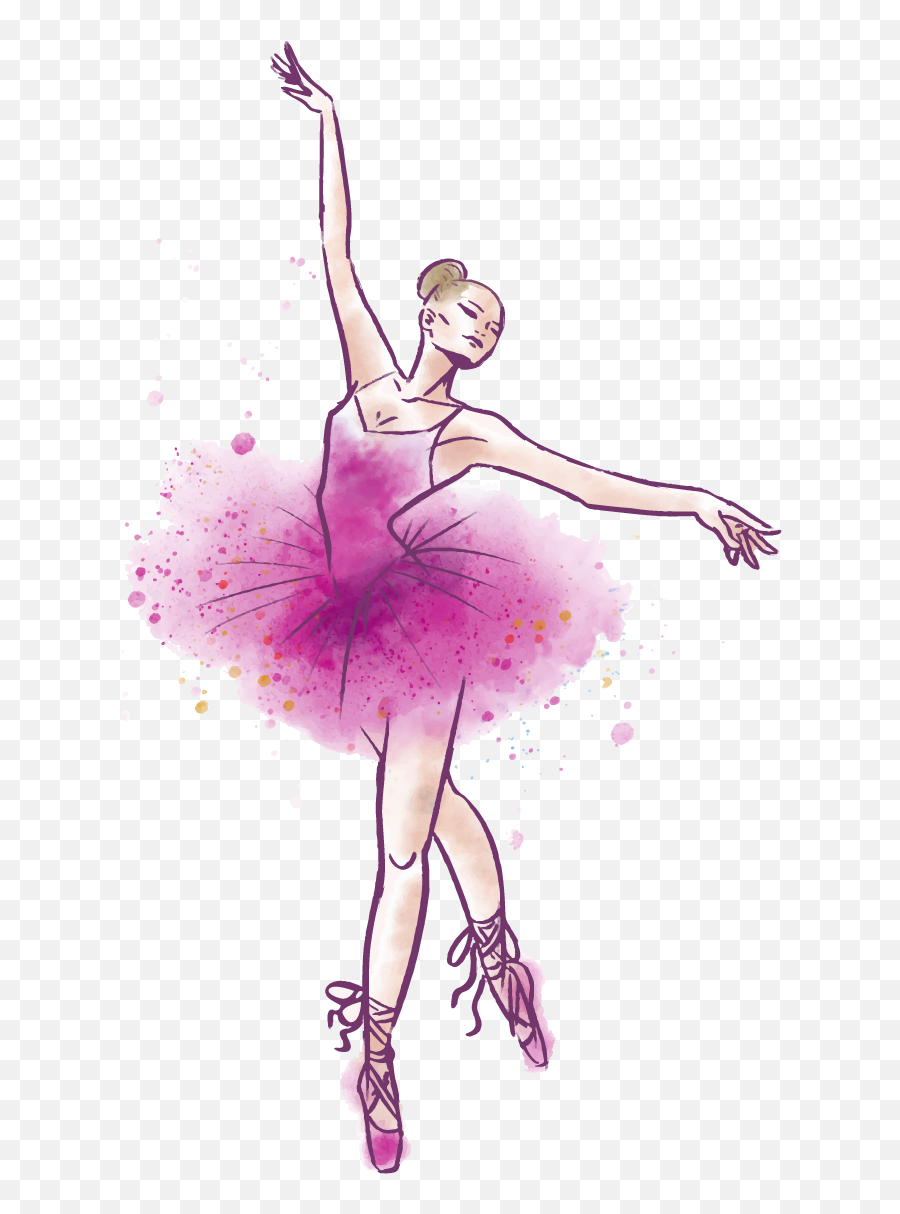 Ballet Dancer Watercolor Painting - Famous Inspiring Dance Quotes Emoji,Ballet Emoji