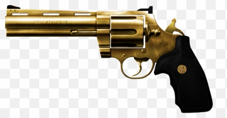Weapon Gold Gun Firearm Pistol - weapon png download 933 Golden Revolver Png Emoji