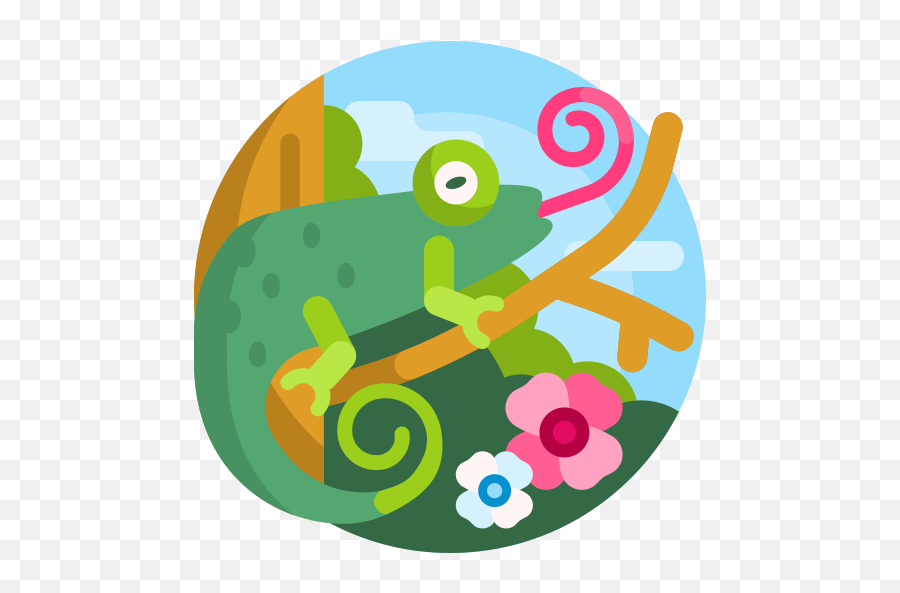 Jungle Fun - Amphibians Emoji,Chameleon Emoji