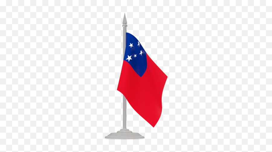 Flag Of Samoa - Grenada Flag On Pole Emoji,Samoa Flag Emoji