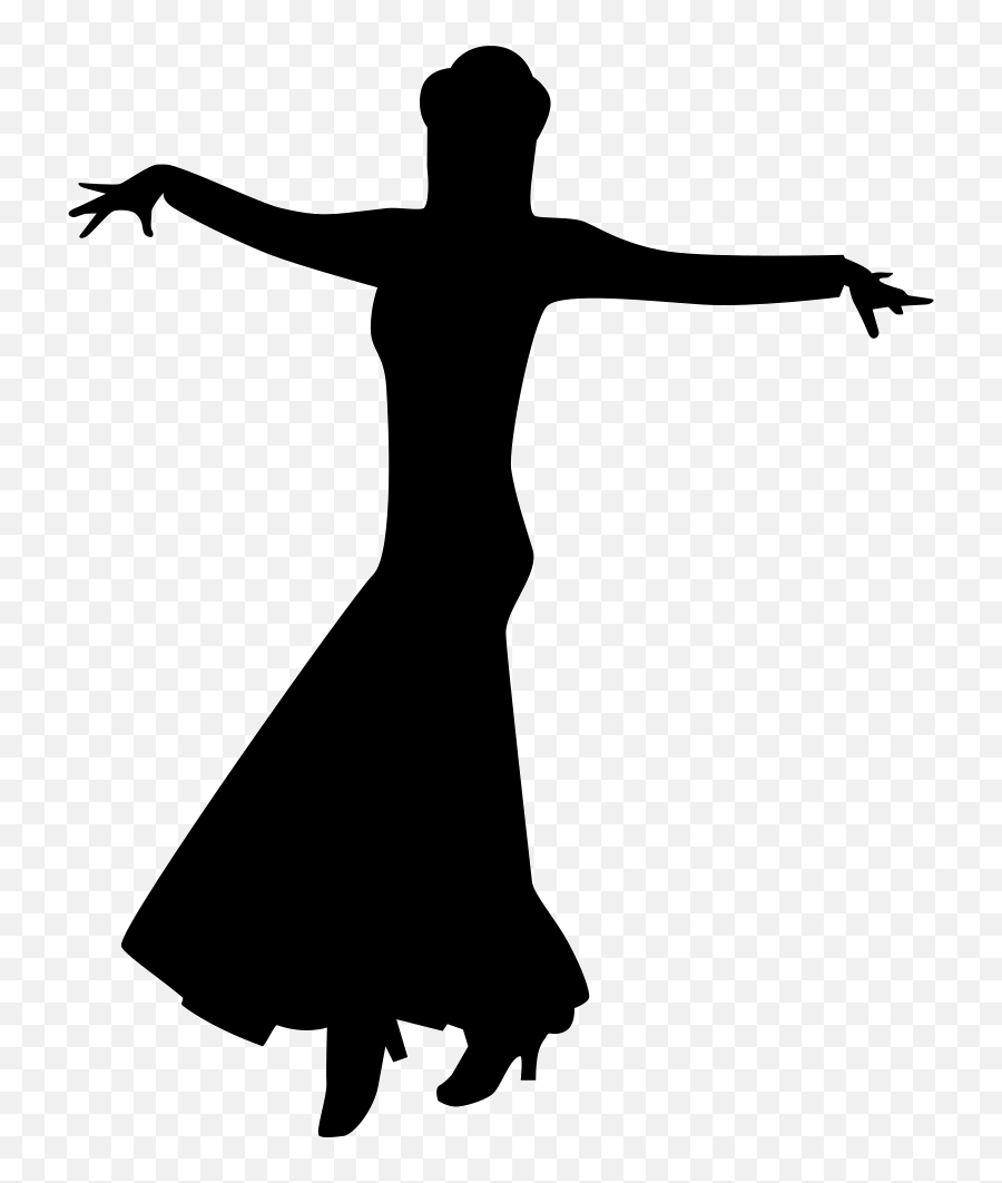 Dance Flamenco Dancing Female - Transparent Silhouette Of A Dancing Girl Emoji,Flamenco Emoji