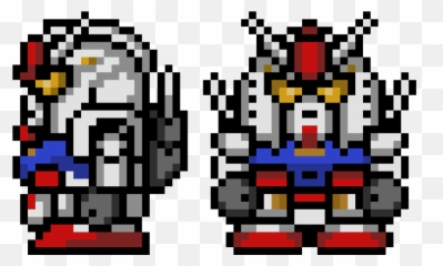 Drawing Logs Pixelated Picture - Gundam Sprite Emoji,Gundam Emoji