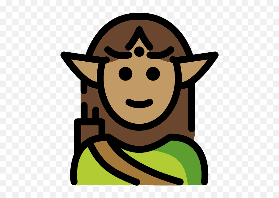 Elf Emoji Clipart Free Download Transparent Png Creazilla - Fictional Character,Fantasy Emoji