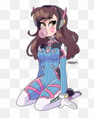 Hana Song - D Va Fanart Transparent Emoji,Dva Emoji