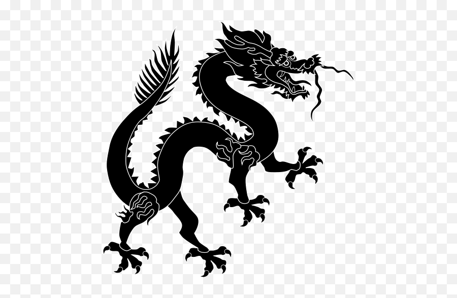 Chinese Black Dragon - Chinese Dragon Transparent Background Emoji,Dragon Head Emoji