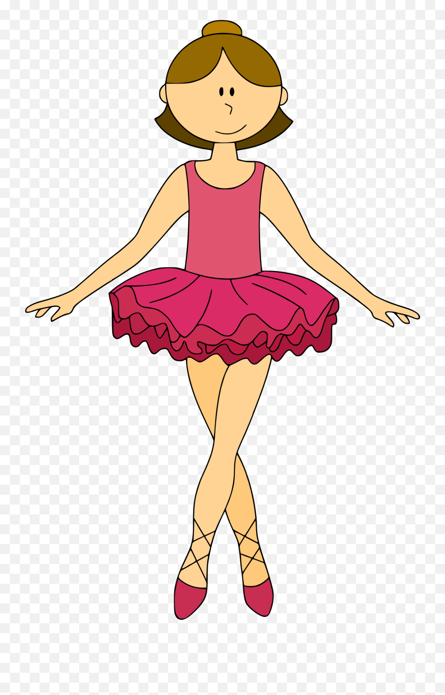 Dancer Clipart Pink Dancer Pink - Ballerina Dance Clip Art Emoji,Dancing Girl Emoji Costume