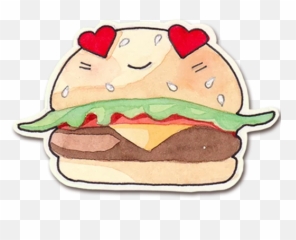 Burgers - Cartoon Emoji,Cheeseburger Emoji