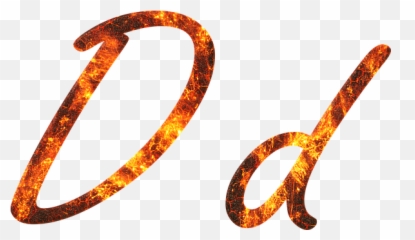 Fire Embers Lava Font - Lettre D Png Emoji,Lava Emoji