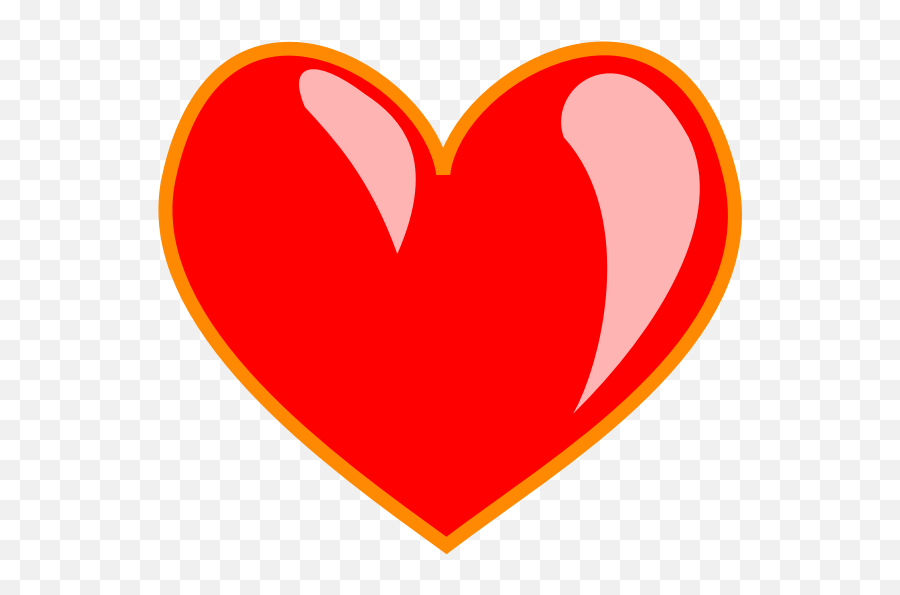 Red Heart Favorites Link Vector Clip Ar - Clipart Of Love Emoji,Shiny Heart Emoji