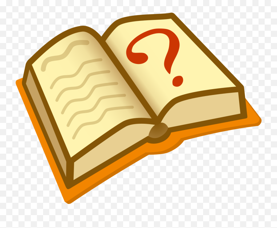 Question Book - Book With Question Mark Png Emoji,Question Emoji