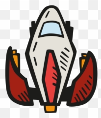 Space Ship Icon - Sci Fi Emoji