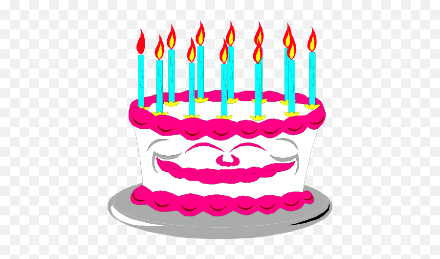 8th Birthday Cake Happy Birthday Clip - Animation Birthday Cakes Animated Emoji,Happy Birthday Emoji Cake