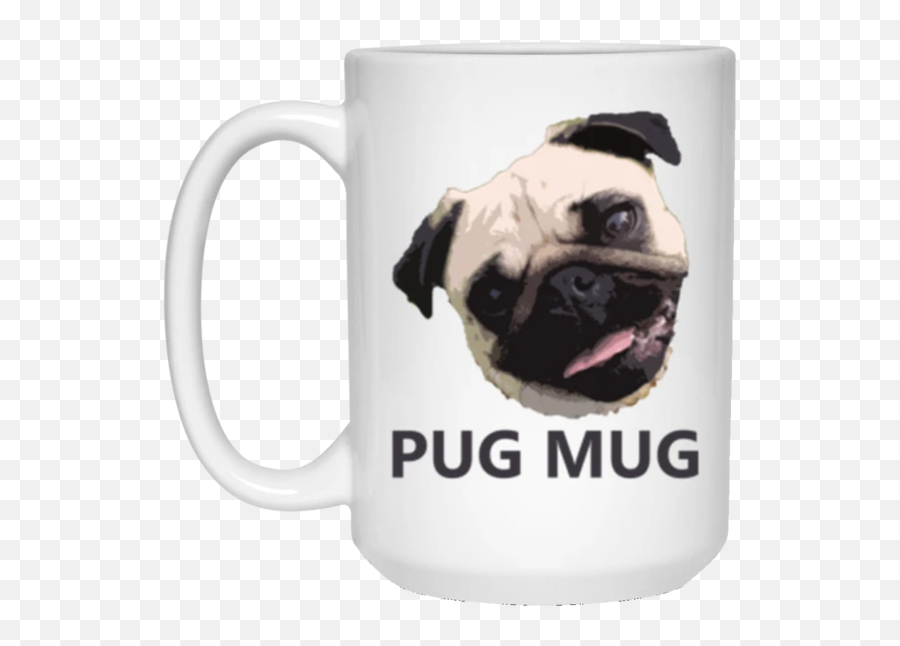 Pug - Mug Emoji,Coffee Dog Emoji