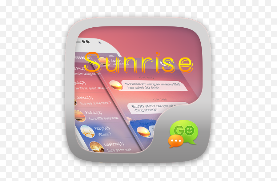 Go Sms Pro Sunrise Theme - Go Sms Emoji,Go Sms Emoticon