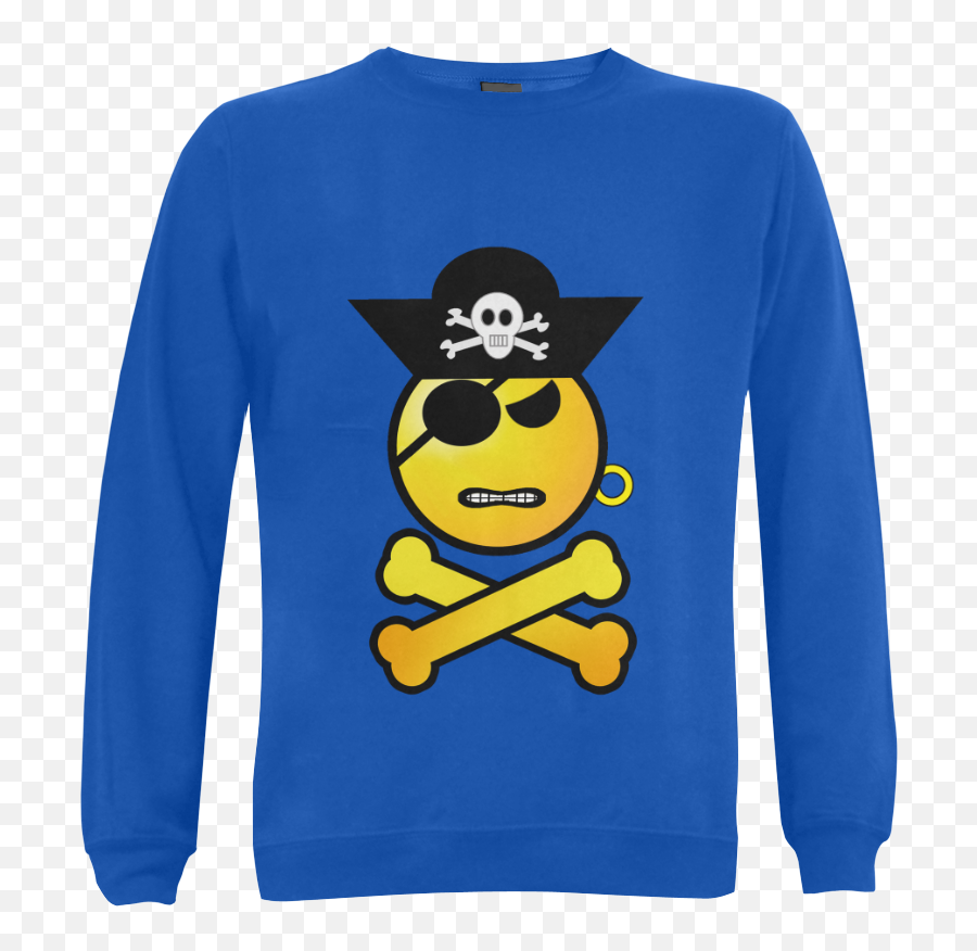 Pirate Emoticon - Crew Neck Emoji,Wolverine Emoji