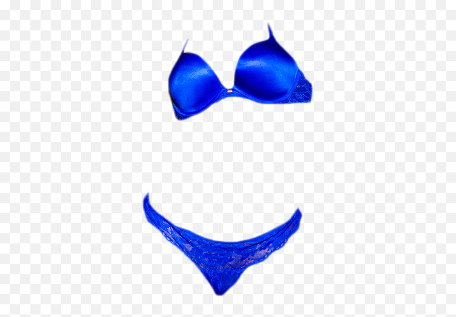 Blue Panties Bra - Lingerie Top Emoji,Panties Emoji
