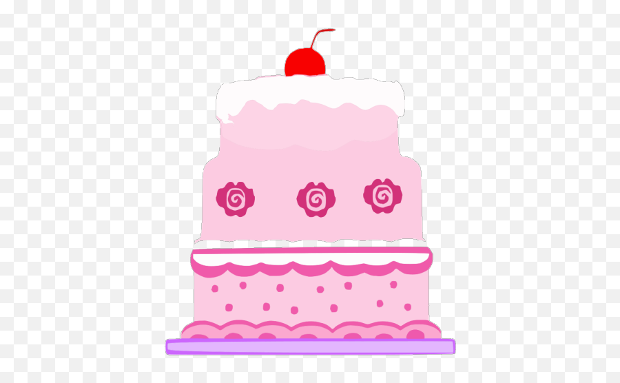 Pink Cake Png Svg Clip Art For Web - Pink Cake Cartoon Png Emoji,Pink Emoji Cake