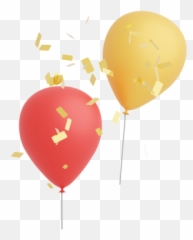 Confetti Balloons - RoyaltyFree GIF Animated Clipart And Gif Emoji