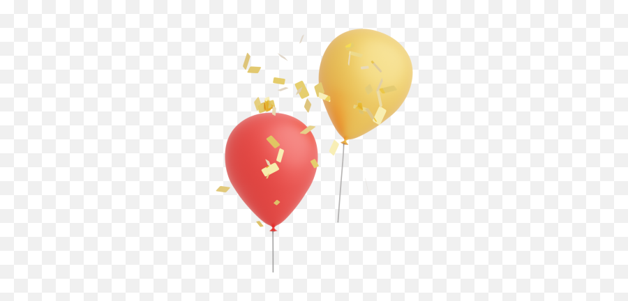 Confetti Balloons - Royaltyfree Gif Animated Clipart Balloons And Confetti Gif Emoji,Confetti Emoji