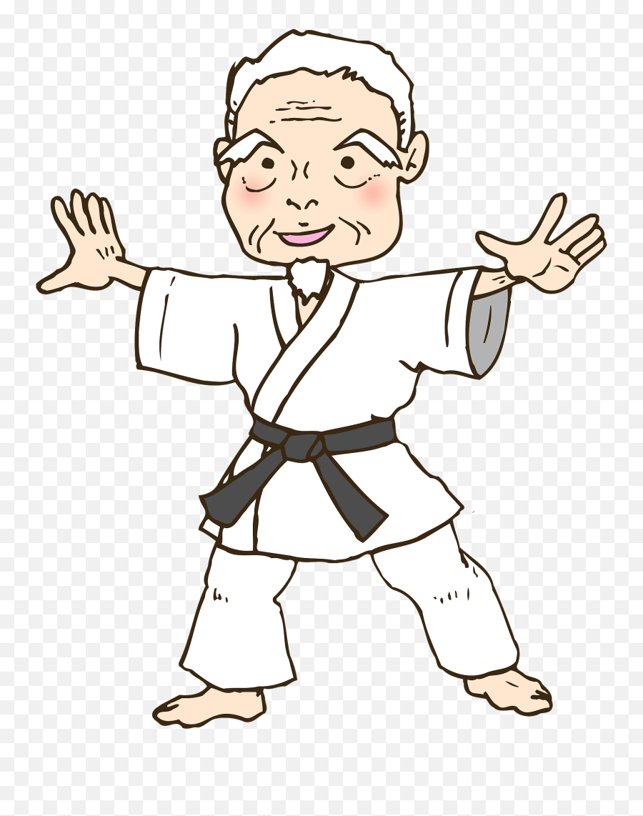 Judo Master Clipart - Martial Arts Belt Emoji,Karate Emoji