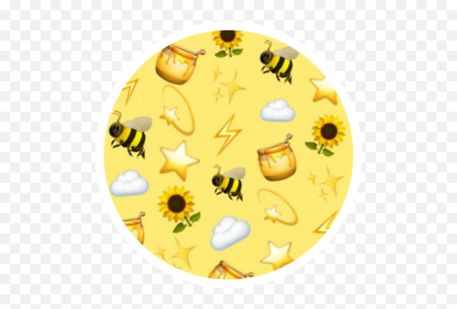Yellow Sunny Emojis Emoji Bees Yellowaesthetic Summer - Dish,Sunny Emoji