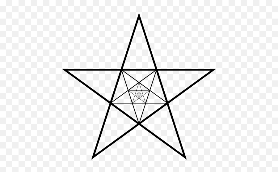 Pentacle Emoji Nature Mystical Magical - Many Triangles Are There In A Star,Pentagram Emoji