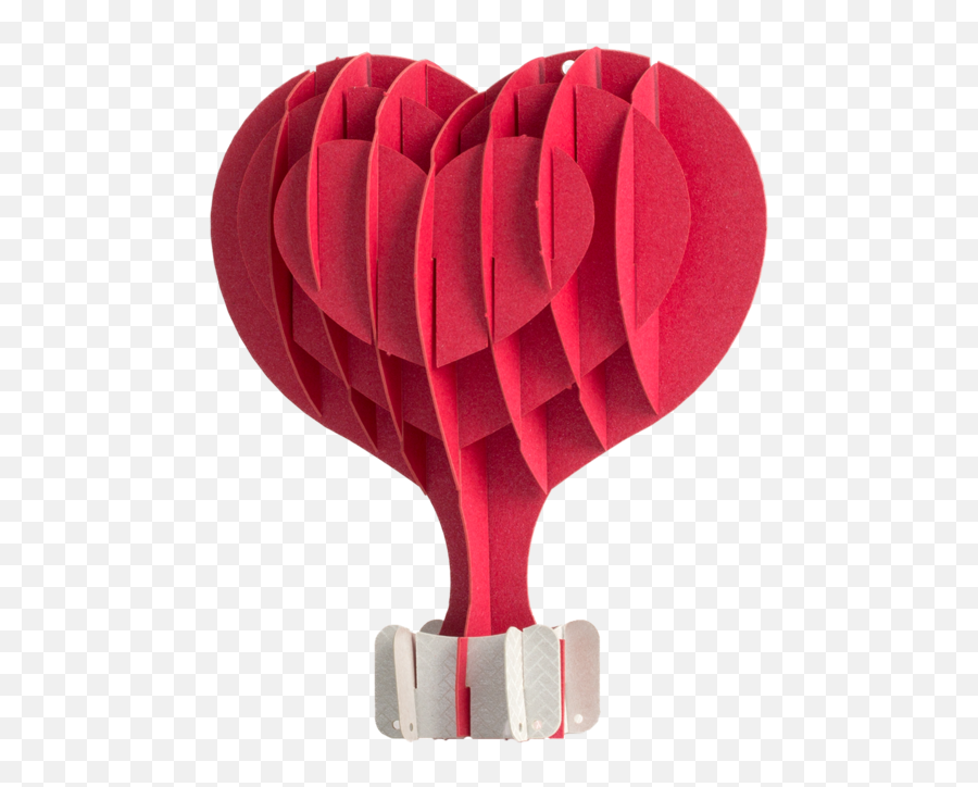 Heart Balloon Love Pop Up Card - Paddle Emoji,Hot Air Balloon Emoji