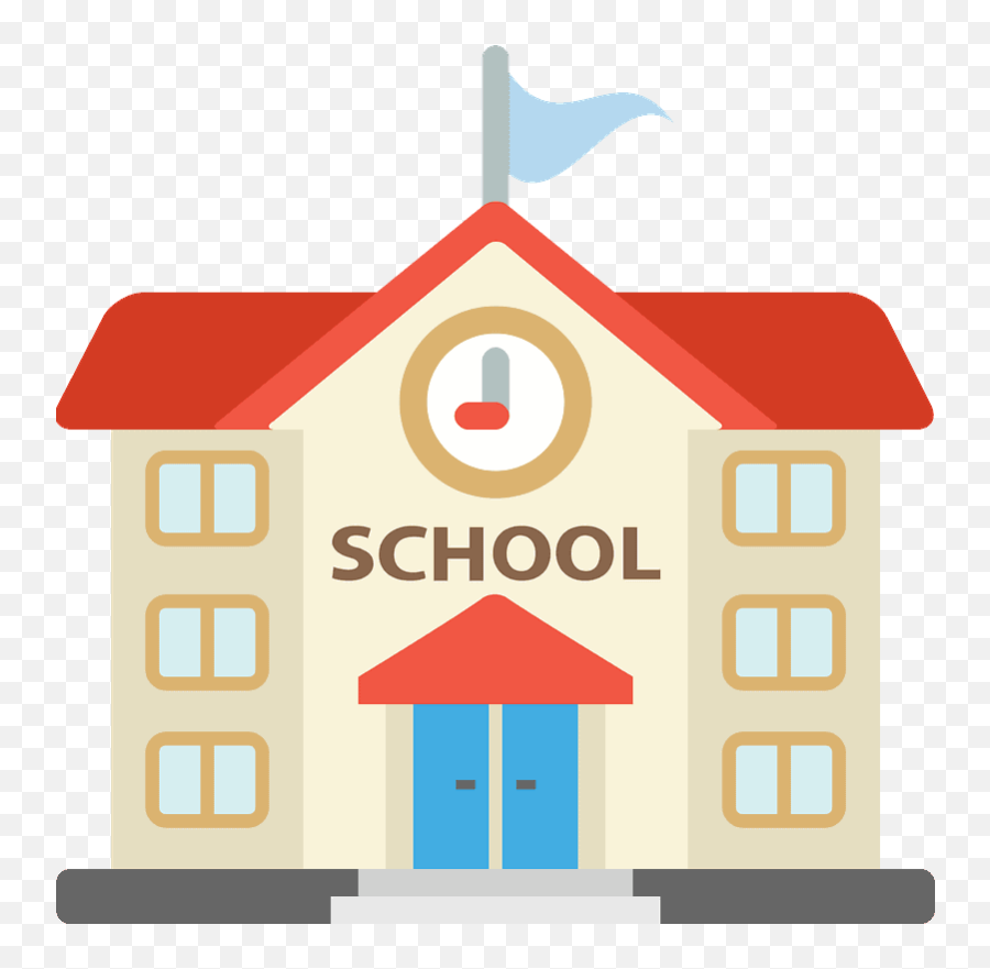 School Emoji Clipart - School Png,School Emoji Png